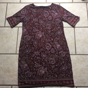 Printed shift dress